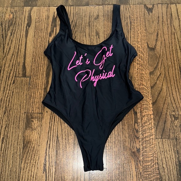 New MIAIULIA Swimsuit Retro 80s/90s High Cut Low Back Padding One Piece Size Med - Picture 2 of 8